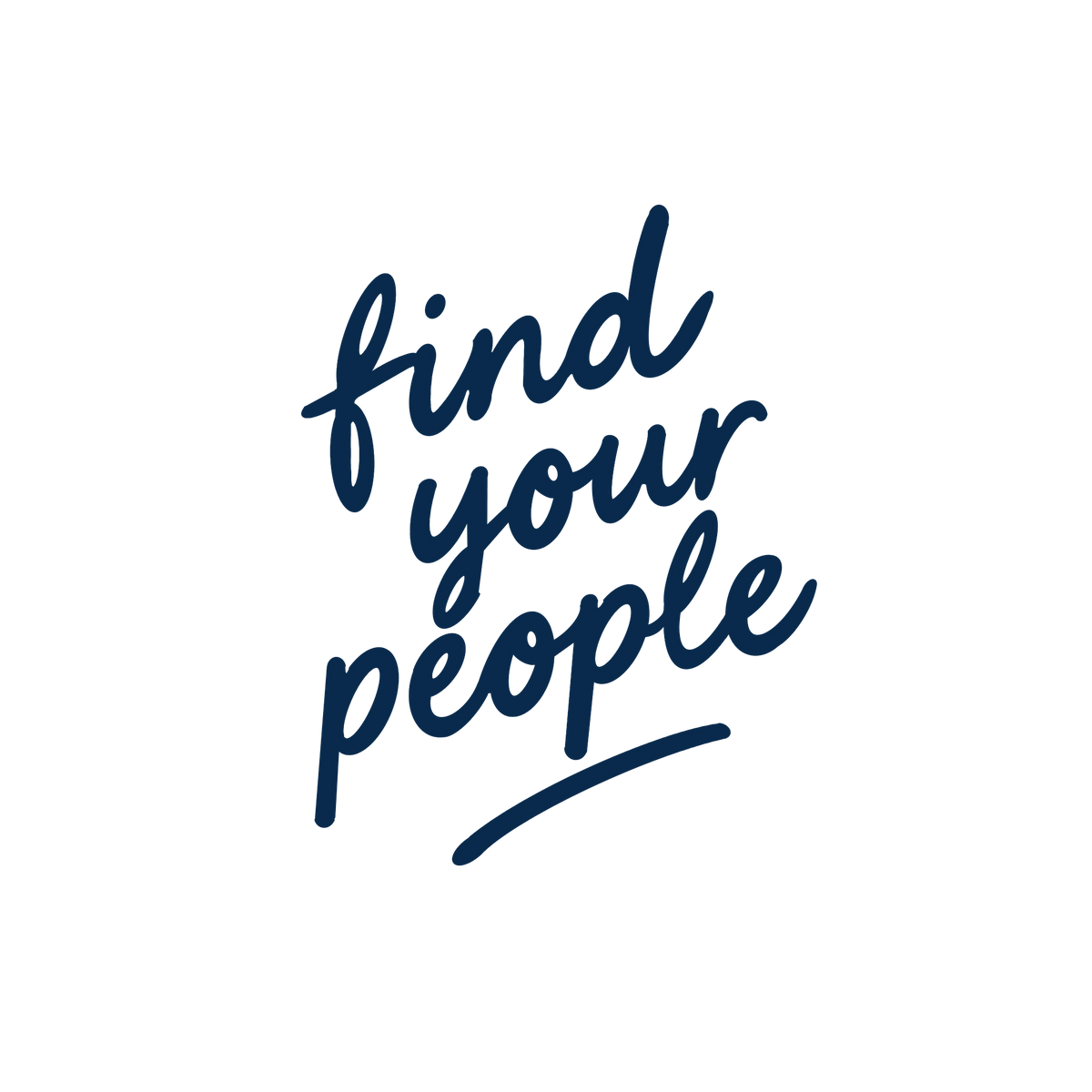 Find Your People Sticker